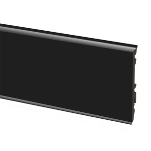 Плiнтус ПВХ Cezar Masterline Black 9005 80мм